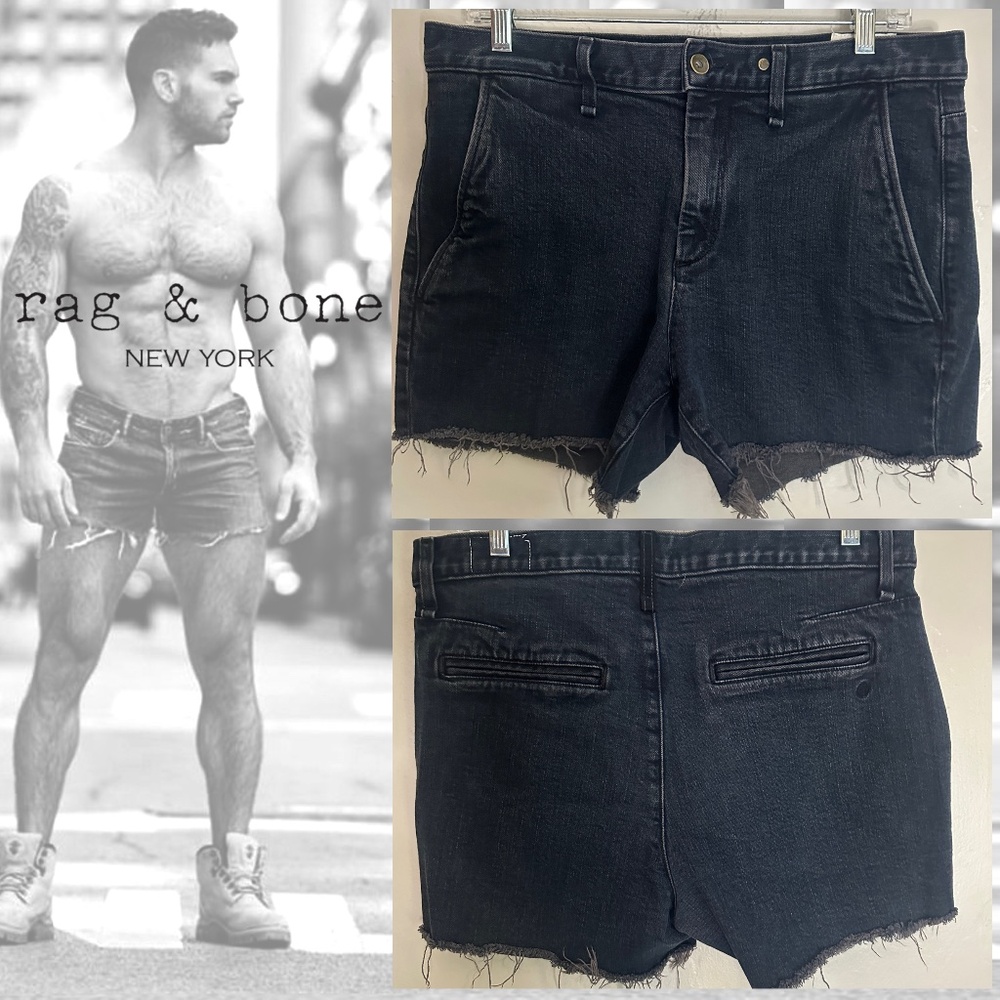 Rag & Bone Stretch Denim Cutoff Shorts 32" waist 4" inseam Gently worn